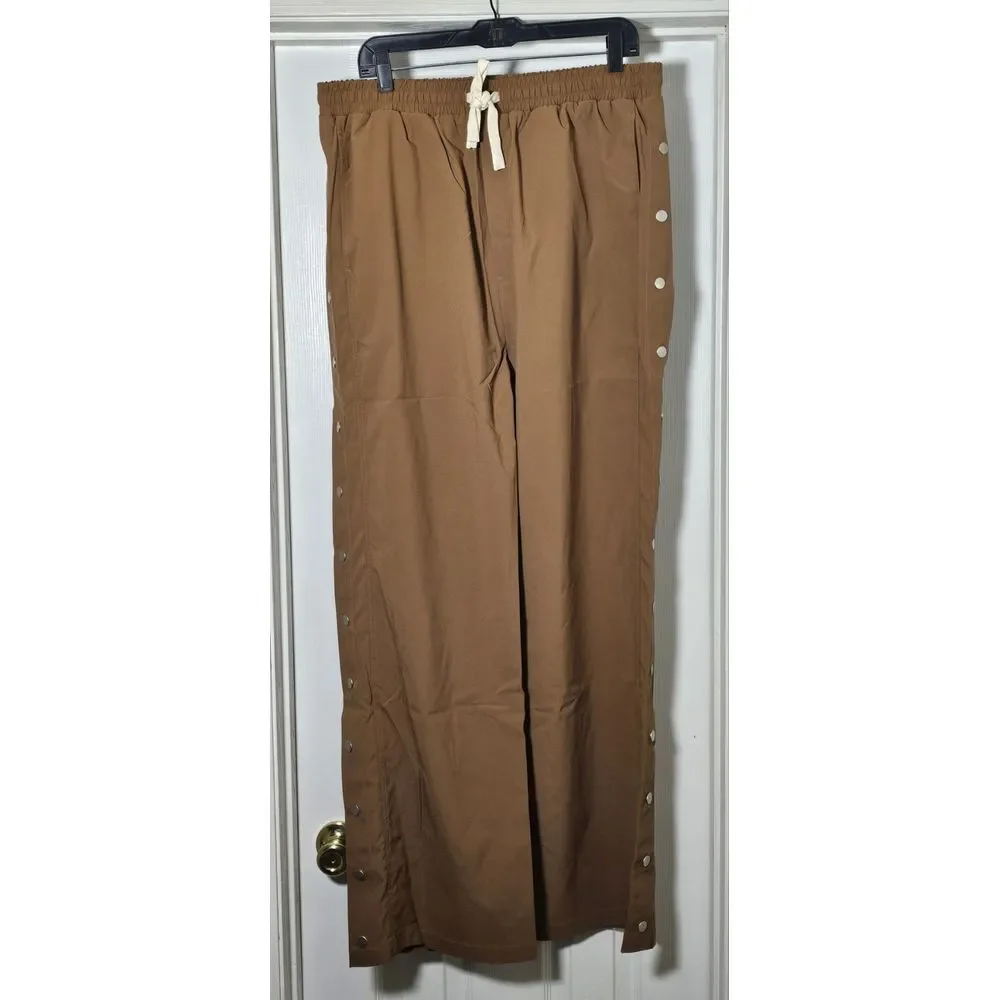 Mnml Side Snap Pants Men's Size 32 Brown